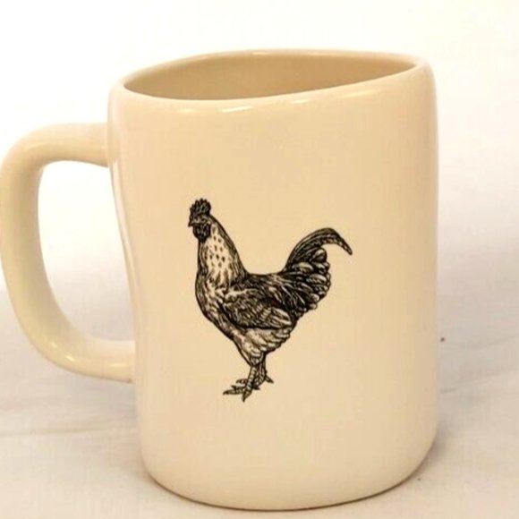 Rae Dunn EARLY BIRD Coffee Cup Mug Artisan Collection by Magenta Matte Finish 5" - Picture 2 of 5